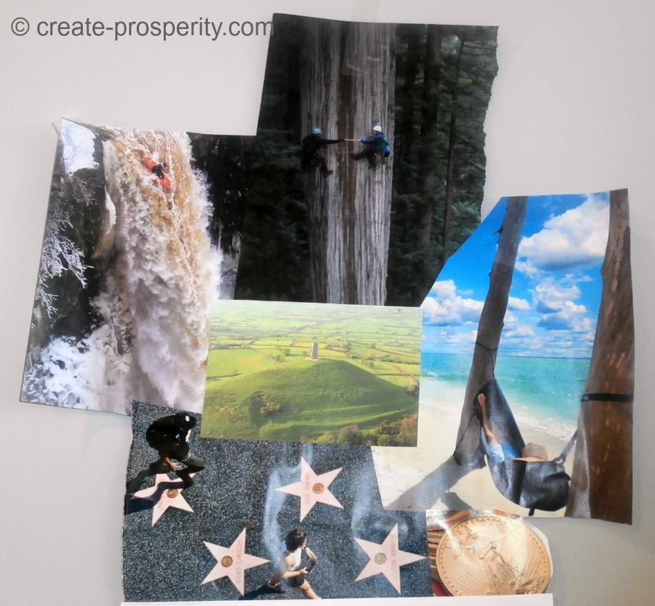 Collaging as the access to manifesting prosperity